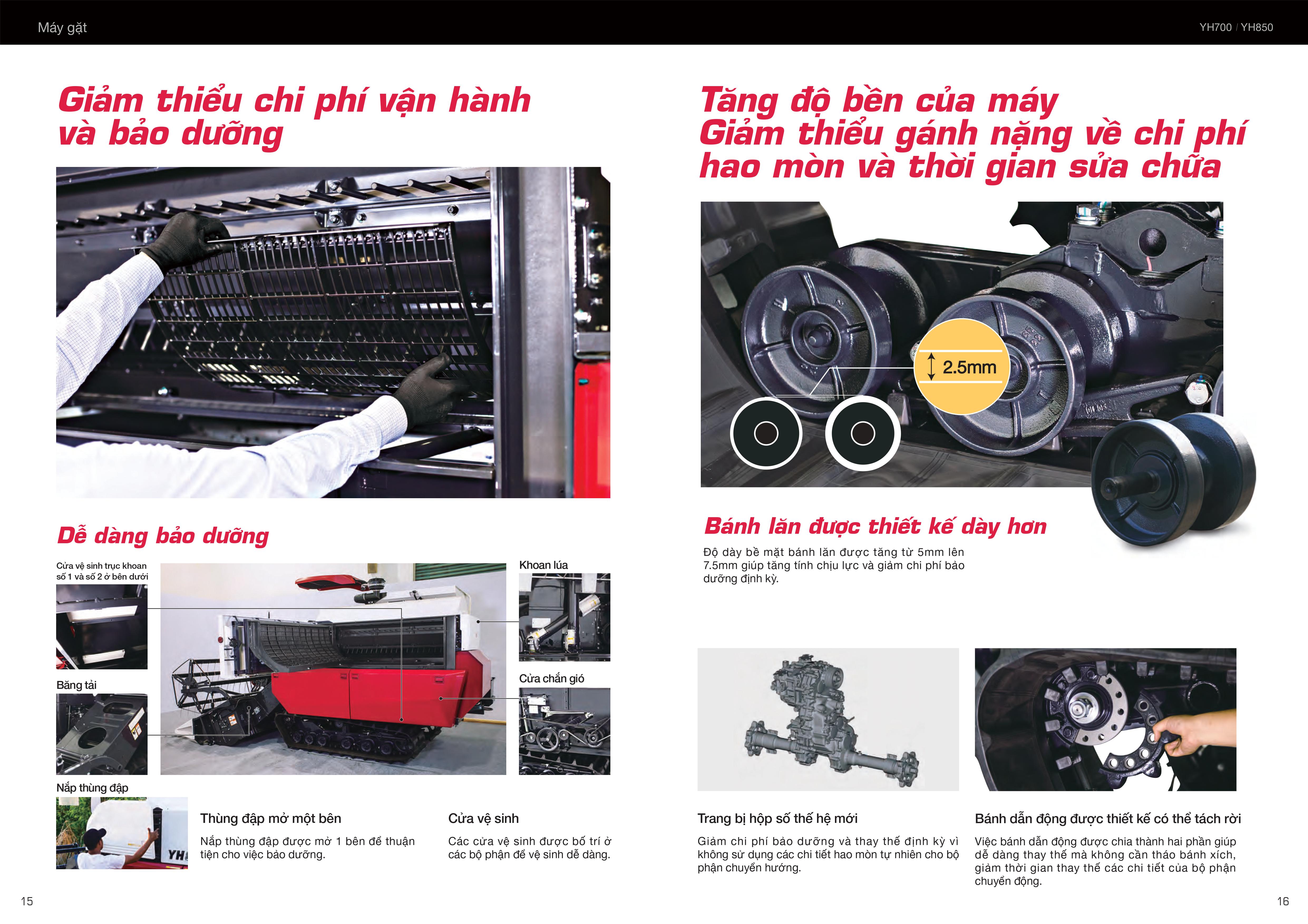 Thiết kế đơn giản cho việc bảo dưỡng